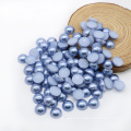 Z15-Med.Sapphire gros dôme dos plat demi perle perles bricolage strass perle bijoux